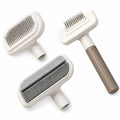 AnayraPaws 3-in-1 Pet Grooming Kit for Dogs & Cats | Self-Cleaning Slicker Brush for Shedding & Matted Hair | Deshedding Tool, Dematting Comb & Furniture Lint Remover | Long & Short Coat Care
